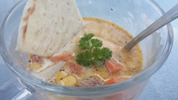 soup and spoon